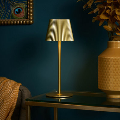 B&Q -  Elowen Gold Touch Sensitive Led Rechargeable Table Lamp - Image 3