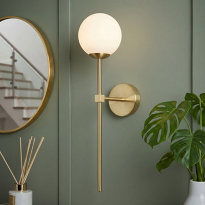 LITECRAFT Chaya Brass Touch Sensitive Rechargeable Wall Light 2 Watt Integrated LED - Image 3