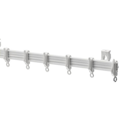 Harrison Drape Curtain Track Bracket (Pack Of 5) White (One Size) from B&Q