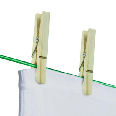 Supahome Wood Clothes Peg (Pack Of 36) Brown (72mm) from B&Q