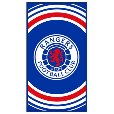 Rangers Fc Pulse Bath Towel Blue/white/red (One Size) from B&Q