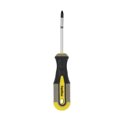 Supatool Pozi Screwdriver Black/yellow (75mm) from B&Q
