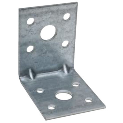 Simpson Strong Tie Angled Bracket Silver (60mm X 50mm X 70mm) from B&Q