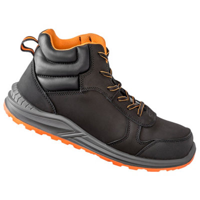  - Work-Guard By Result Unisex Adult Stirling Nubuck Safety Boots Black/grey/orange (3 Uk)