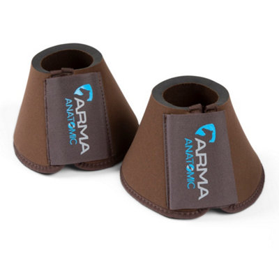 Arma Neoprene Horse Overreach Boots Brown (Cob) from B&Q