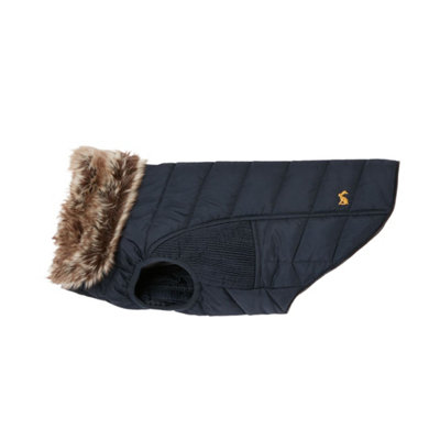 Joules Cherington Dog Coat Navy (M) from B&Q