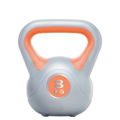 Urban Fitness Vinyl Kettle Bell Orange (8Kg) from B&Q