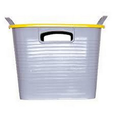 B&Q Red/Grey/Yellow Gorilla Stack N Store Storage Box / (One ) 43Cm