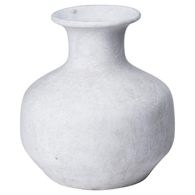 B&Q -  Darcy Squat Vase Stone (26Cm X 24Cm X 24Cm)