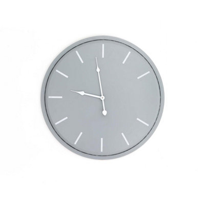 B&Q -  Karlsson Wall Clock Grey (4Cm X 49Cm)