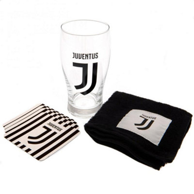 Juventus Fc Bar Set (Pack Of 6) Clear/black/white (One Size) from B&Q