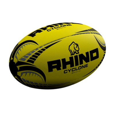 Rhino Cyclone Training Rugby Ball Yellow (3) from B&Q