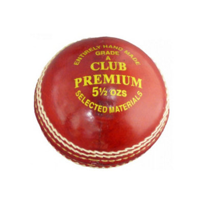 Carta Sport Grade A Cricket Ball Red/white (One Size) from B&Q