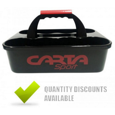 Carta Sport Plastic Water Bottle Carrier Black/red (One Size) from B&Q
