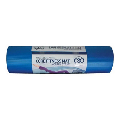 Fitness Mad Core Yoga Mat Blue (One Size) from B&Q