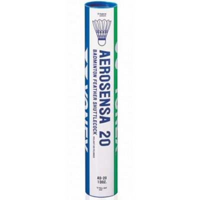 Yonex Aerosensa 20 Feather Shuttlecock (Pack Of 12) White (One Size) from B&Q