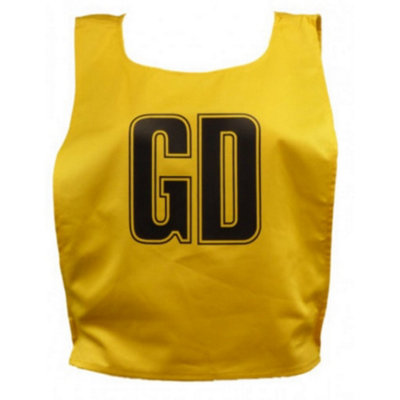  - Carta Sport Unisex Adult Lettered Netball Training Bib (Pack Of 7) Amber/black (M)