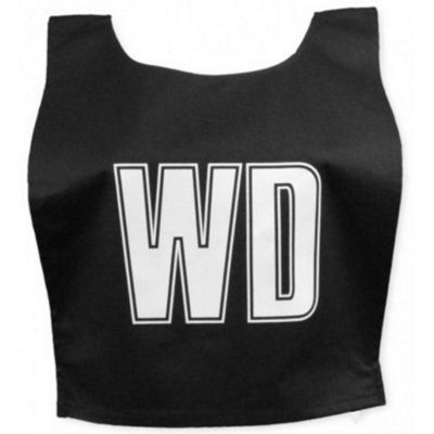  - Carta Sport Unisex Adult Lettered Netball Training Bib (Pack Of 7) Black/white (M)