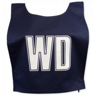  - Carta Sport Unisex Adult Lettered Netball Training Bib (Pack Of 7) Navy/white (M)