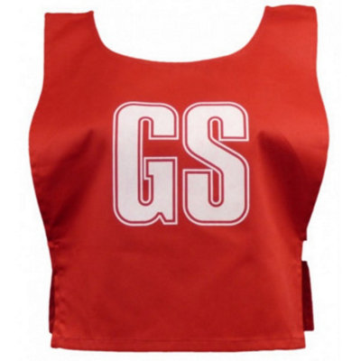  - Carta Sport Unisex Adult Lettered Netball Training Bib (Pack Of 7) Red/white (M)