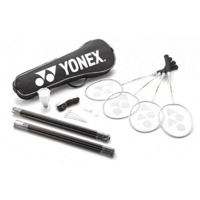 Yonex Badminton Set (Pack Of 9) White/black (One Size) from B&Q
