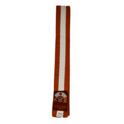  - Carta Sport Karate Belt Orange/white (One Size)