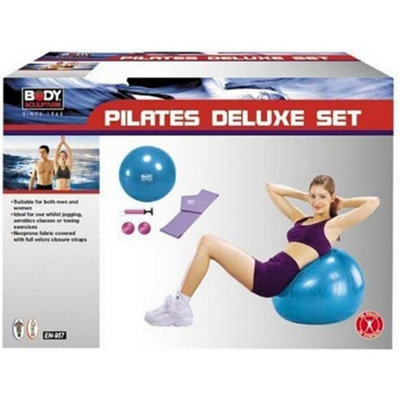 Body Sculpture Deluxe Pilates Set Blue/purple/pink (One Size) from B&Q