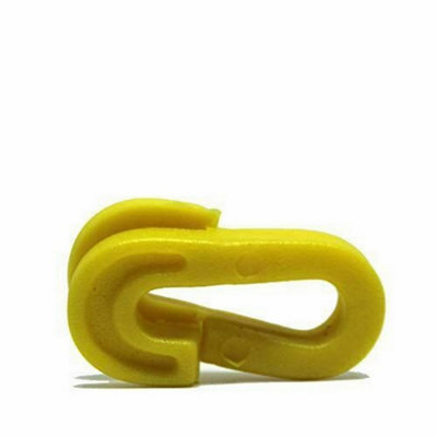 Carta Sport Net Clip (Pack Of 80) Yellow (One Size) from B&Q