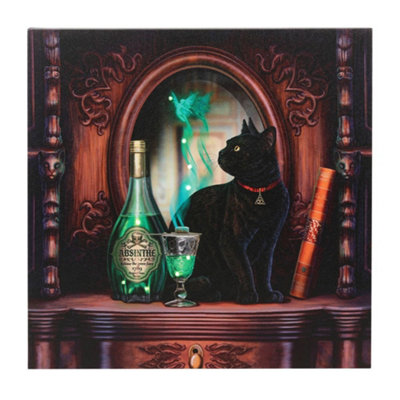  - Lisa Parker Absinthe Canvas Framed Plaque Brown/black/green (One Size)