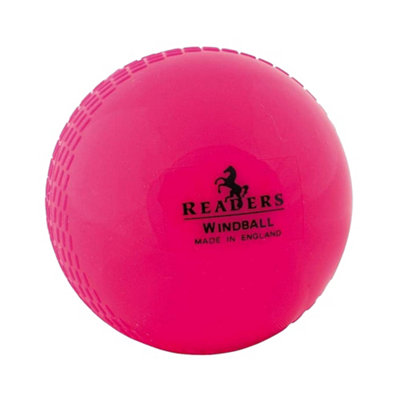 Readers Childrens/kids Windball Cricket Ball Pink (One Size) from B&Q