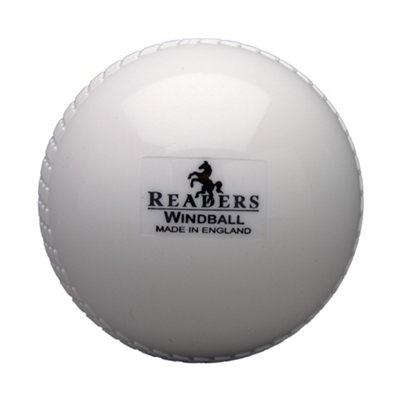 Readers Childrens/kids Windball Cricket Ball White (One Size) from B&Q