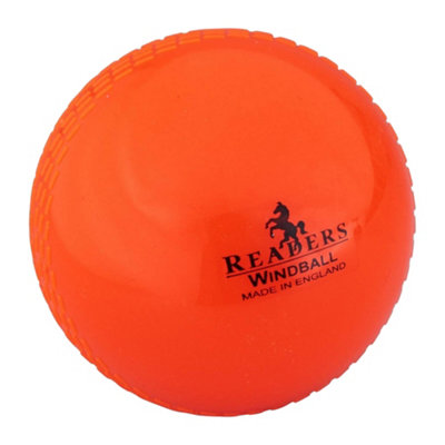 Readers Childrens/kids Windball Cricket Ball Orange (One Size) from B&Q