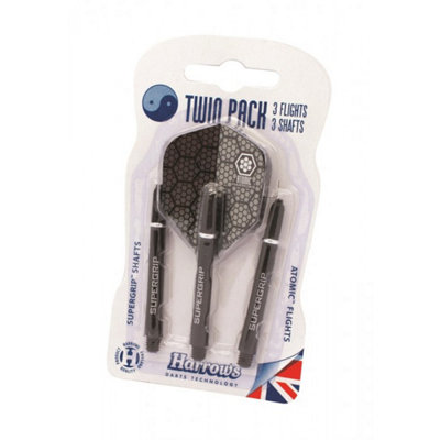 Harrows Dart Flights Set (Pack Of 6) Black (One Size) from B&Q