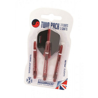 Harrows Dart Flights Set (Pack Of 6) Red (One Size) from B&Q