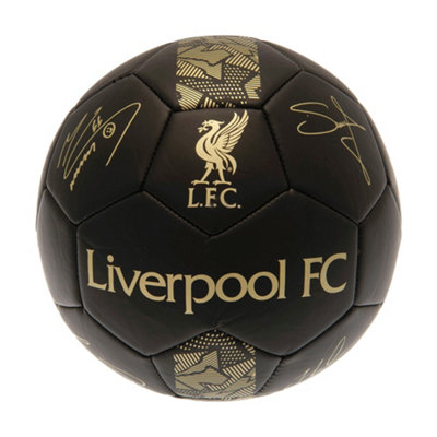 Liverpool Fc Phantom Signature Football Black/gold (5) from B&Q