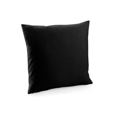 Westford Mill Unisex Black Cushion Cover In | Size: 40 Cm X 40 Cm - Image 3