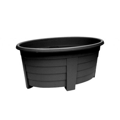  - Grosvenor Oval Planter Ebony (One Size)