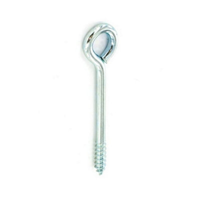 - Securit Vine Zinc Plated Screw Eyes (Pack Of 4) Silver (One Size)