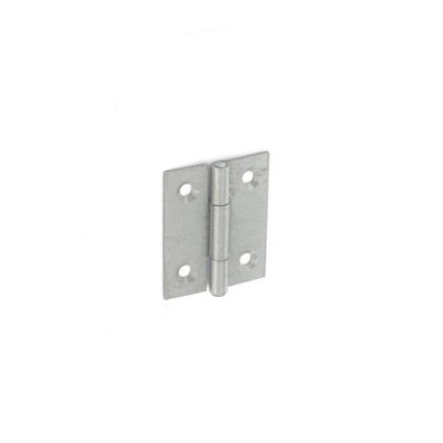 Securit Steel Butt Hinges (Pack Of 2) Silver (100mm) from B&Q