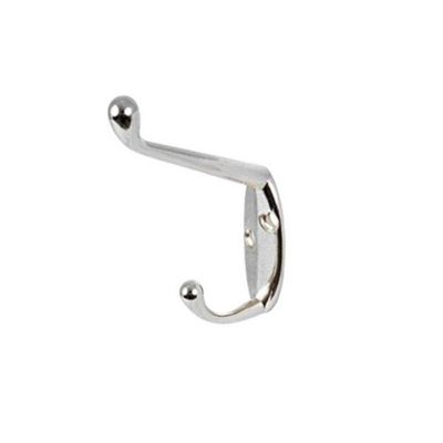 Securpak Coat Hook Silver (105mm) from B&Q