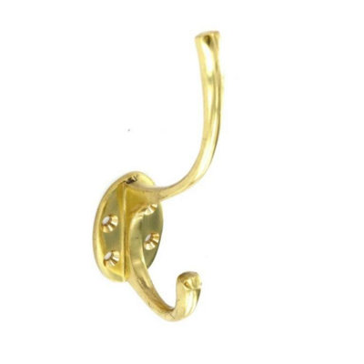  - Securit Br Coat Hook Gold (125mm)
