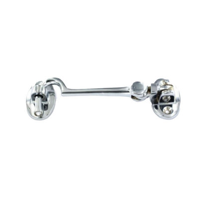 Securit Chrome Cabin Hook Silver (100mm) from B&Q