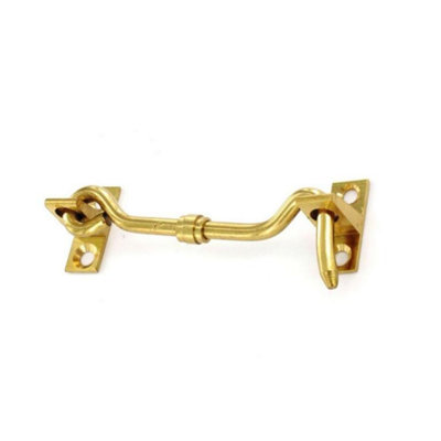 B&Q Securit Br Cabin Hook (100Mm) Gold