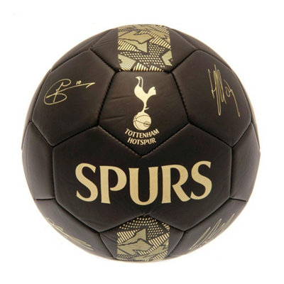 Tottenham Hotspur Fc Phantom Signature Football Matt Black/gold (1) from B&Q
