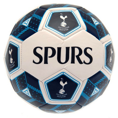 Tottenham Hotspur Fc Unisex White Hexagon Football In - Image 3