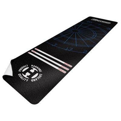  - Harrows Nylon Dart Mat Black/white (One Size)