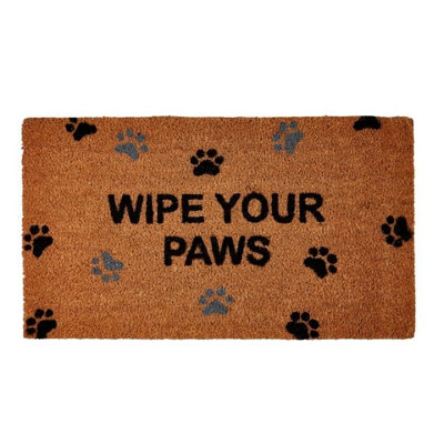 Groundsman Wipe Your Paws Door Mat Brown/black (70Cm X 40Cm) from B&Q