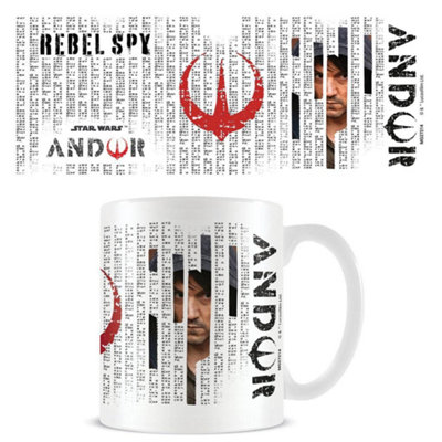 Star Wars: Andor Aurebesh Mug White/black/red (One Size) from B&Q