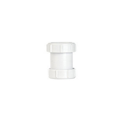 Make Compression Straight Coupler White (32mm) from B&Q