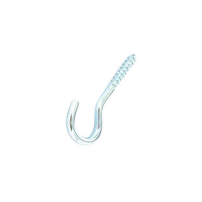  - Securpak Zinc Plated Screw Hook (Pack Of 5) Silver (One Size)